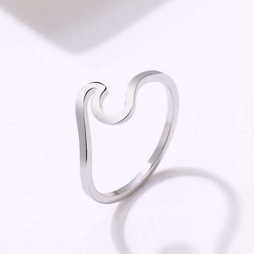 RETAIL PRICE:R 999 (NEVER FADE)Titanium Wave Ring Size 8 US (SILVER ONLY)