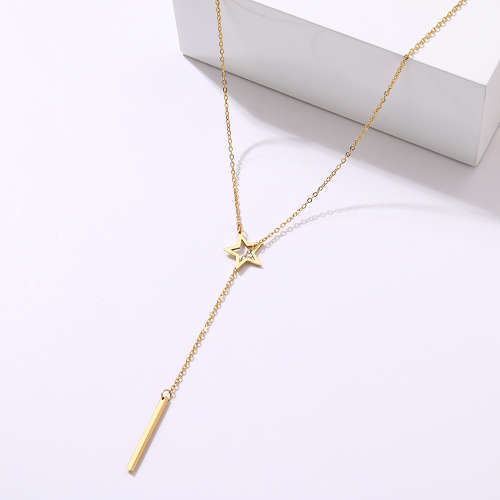 RETAIL PRICE: R 999 Titanium Stick & Star Necklace 60 cm  (SILVER ONLY)