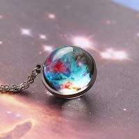 Titanium "Nebula Galaxy " Necklace 45 cm R 699** (BLUE)