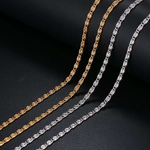 RETAIL PRICE: R 1 099 Titanium Snail Chain Necklace 60 cm (GOLD ONLY)