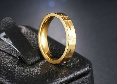 Titanium Star Ring (Gold)  **R 999**  Size 9; 11 US