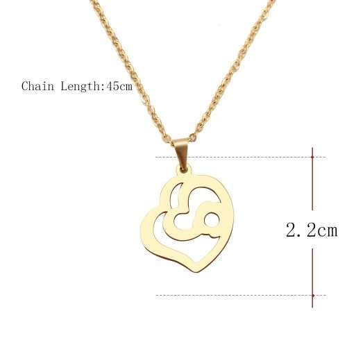 Titanium Heart Necklace 45 cm *R 899* SILVER