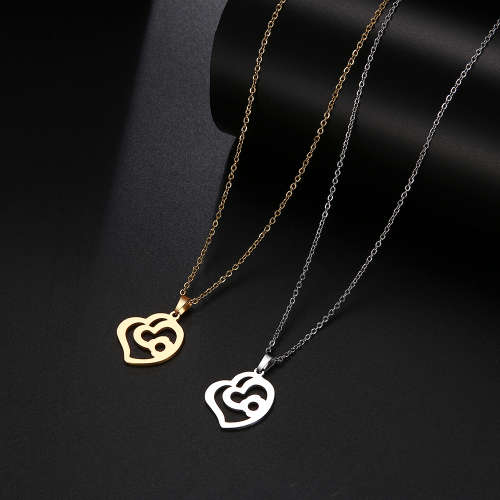 Titanium Heart Necklace 45 cm *R 899* SILVER