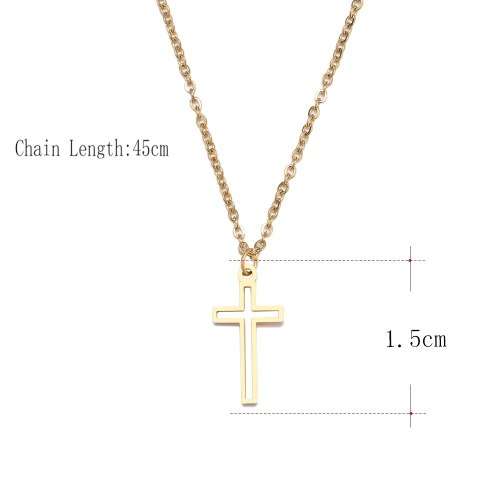 Titanium Cross Necklace **R 699** 45 cm (SILVER)