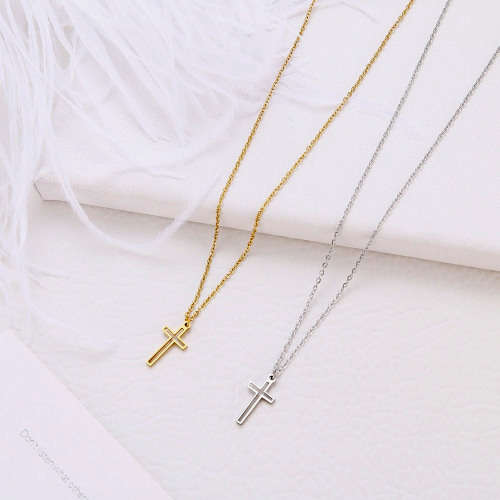 Titanium Cross Necklace **R 699** 45 cm (SILVER)