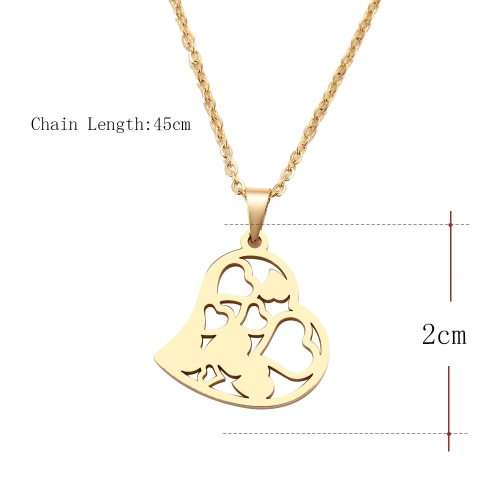 Titanium Heart Necklace 45 cm *R 899* SILVER