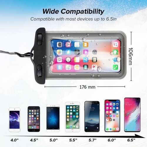 RETAIL PRICE: R 699 Waterproof Phone Case, Compatible With Most Devices 170 mm x 106 mm
