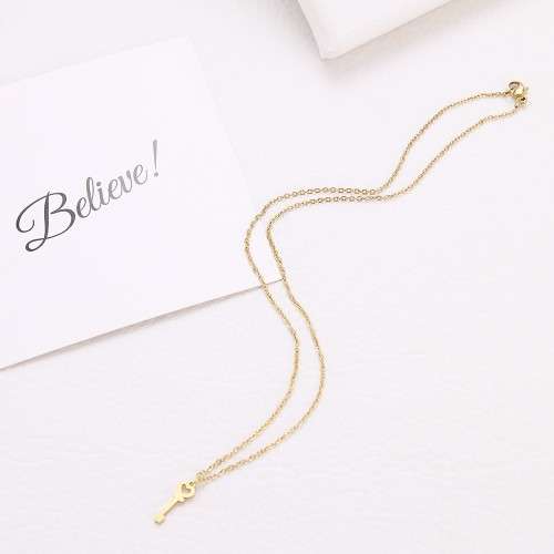 Retail Price: R 1 099 Titanium Key To My Heart Necklace 45 cm (SILVER ONLY)