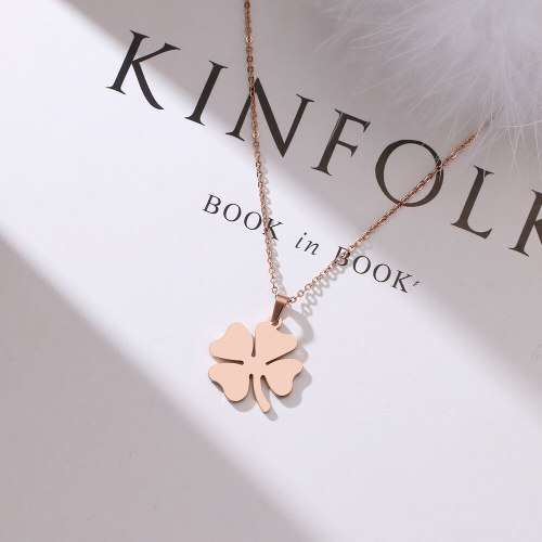 Retail Price: R 999 Titanium 4-Leaf Clover Necklace  45 cm (ROSE GOLD ONLY)