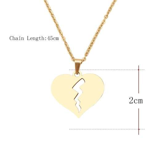 Retail Price: R 999 Titanium Heart Necklace  45 cm (GOLD)