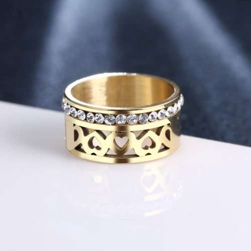Retail Price:R2 199 (NEVER FADE) Titanium Heart Ring Size 10 US (GOLD ONLY)