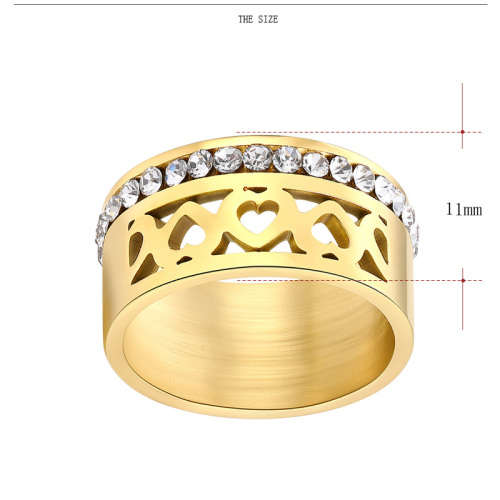 Retail Price:R2 199 (NEVER FADE) Titanium Heart Ring Size 10 US (GOLD ONLY)