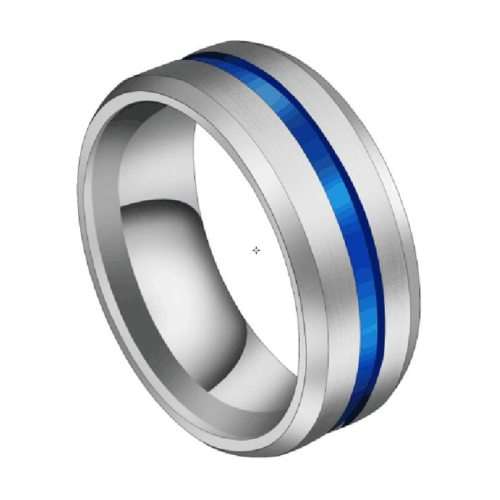 RETAIL PRICE: R 1 699 Titanium Black & Rainbow Color Ring 8 mm Size 12 US