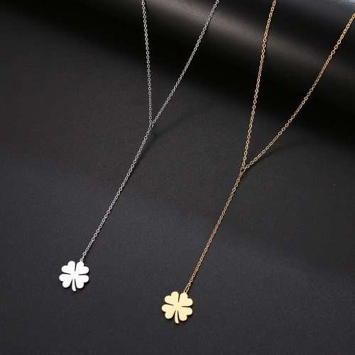 Retail Price: R 1 199 Titanium 4-Leaf Clover Necklace 60 cm (GOLD ONLY)