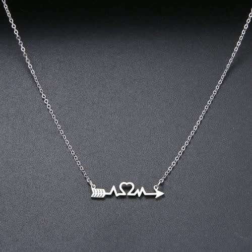 RETAIL PRICE: R 999 Titanium Arrow Heart Necklace 45 cm (GOLD ONLY)