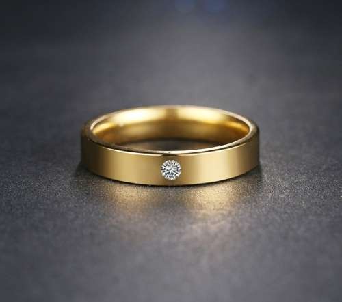 Retail Price R 1 100 Titanium Men's Ring With Simulated Diamond 4 mm Size 10 US (SILVER ONLY)