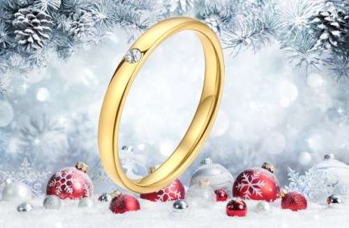 Retail Price R 1 100 Titanium Ring With Simulated Diamond 4 mm Size 7 US (GOLD ONLY)