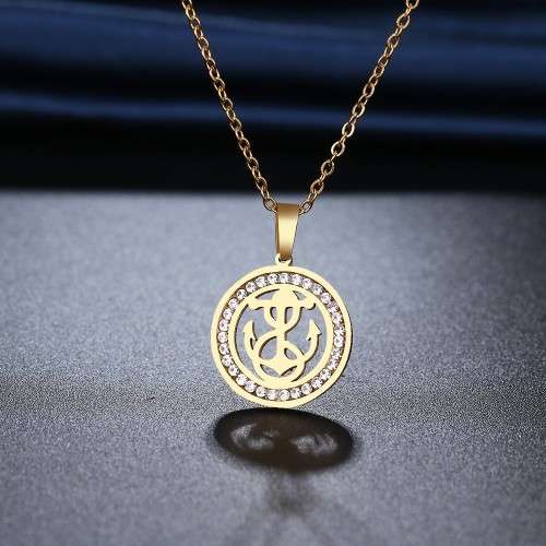 TITANIUM (NEVER FADE) Nautical Necklace 45 cm  (SILVER ONLY)