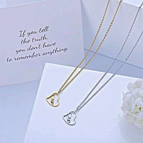 RETAIL PRICE: R 999 Titanium "Love Heart" Necklace 45 cm (SILVER ONLY)