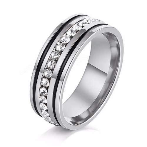RETAIL PRICE: R 1 799 Titanium Ring 8 mm  Size 11 US (BLACK AND SILVER ONLY)