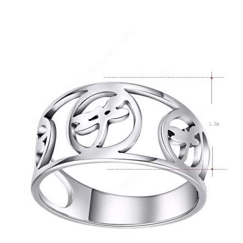 RETAIL PRICE: R 1 099 Titanium (NEVER FADE) Dragonfly Ring Size 11 US (SILVER ONLY)