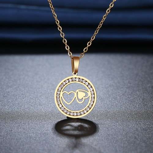 Retail Price: R 1099 Titanium "Double Heart" Necklace 45 cm (SILVER ONLY)