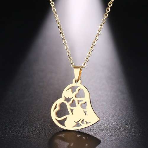 RETAIL PRICE:R 999 (NEVER FADE) Titanium Heart Necklace 45 cm (SILVER ONLY)