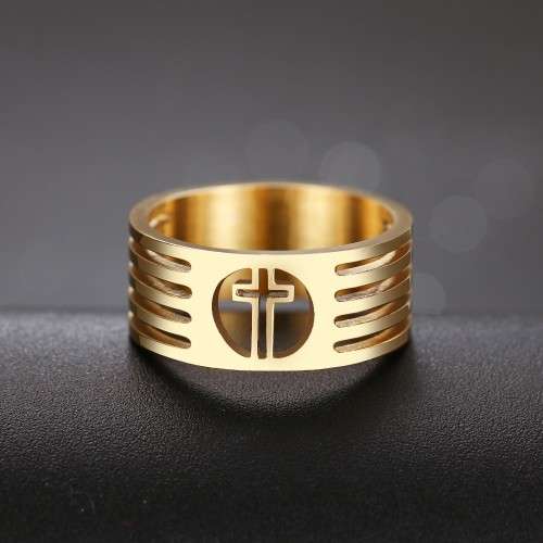 Retail Price R 999 Titanium (NEVER FADE)  Cross Ring Size 10 US (SILVER ONLY)