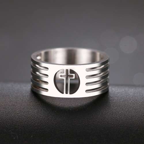 Retail Price R 999 Titanium (NEVER FADE)  Cross Ring Size 10 US (SILVER ONLY)