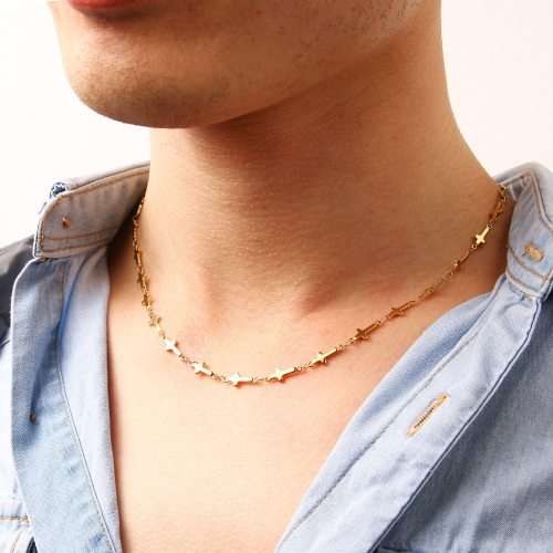 RETAIL PRICE:R1 099 (NEVER FADE) Titanium Cross Necklace 60cm (SILVER ONLY)