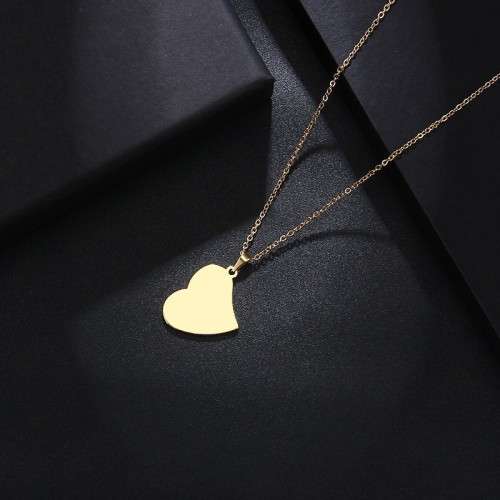 Retail Price: R 899 (NEVER FADE) Titanium "Blank Heart" Necklace 45 cm (SILVER ONLY)