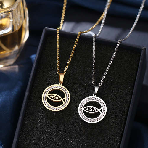 TITANIUM (NEVER FADE) Fish Necklace 45 cm (SILVER ONLY)