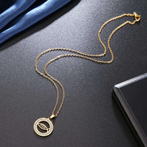 TITANIUM (NEVER FADE) Fish Necklace 45 cm (SILVER ONLY)