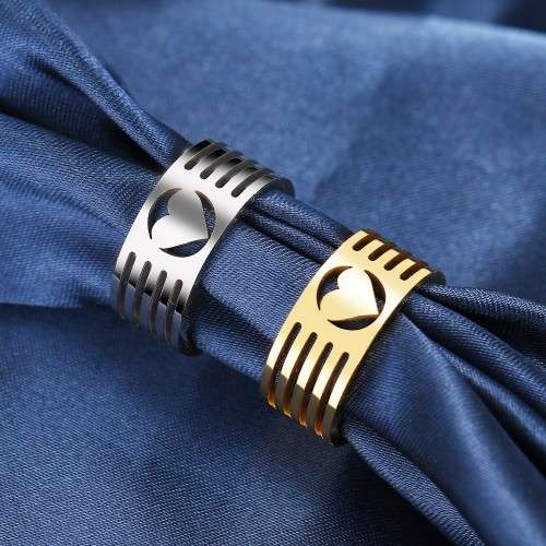 Retail Price R 999 Titanium (NEVER FADE)  Heart Ring Size 6 US (SILVER ONLY)