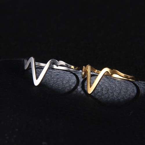 RETAIL PRICE:R 999 (NEVER FADE) Titanium Heartbeat Ring Size 10 US(SILVER ONLY)