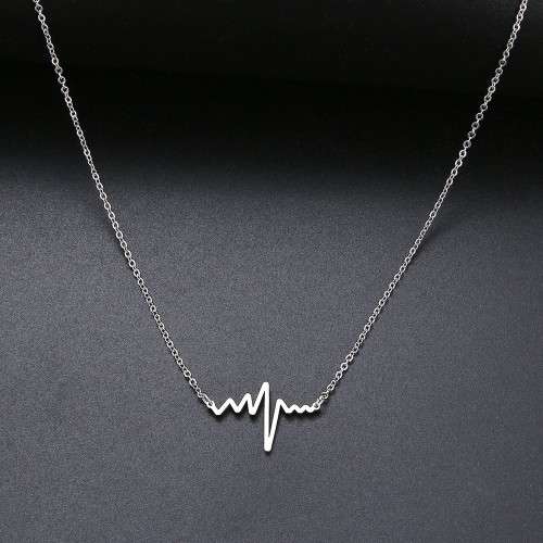 RETAIL PRICE:R 999 (NEVER FADE) Titanium Heartbeat Necklace (SILVER ONLY)