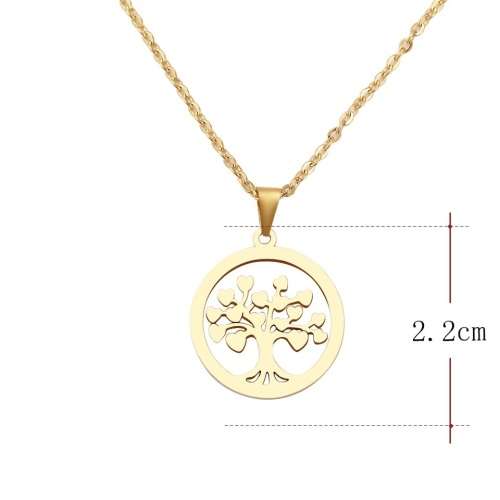 RETAIL PRICE:R1 599 NEVER FADE) Titanium "Tree Of Life" Necklace  45 cm (SILVER ONLY)