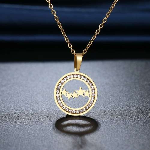 RETAIL PRICE: R 1099 (NEVER FADE) Titanium  "Stars" Necklace 45 cm  (SILVER ONLY)