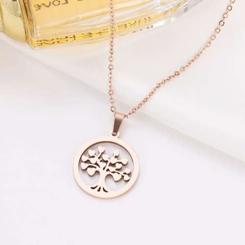 RETAIL PRICE:R1 599 NEVER FADE) Titanium "Tree Of Life" Necklace  45 cm (SILVER ONLY)