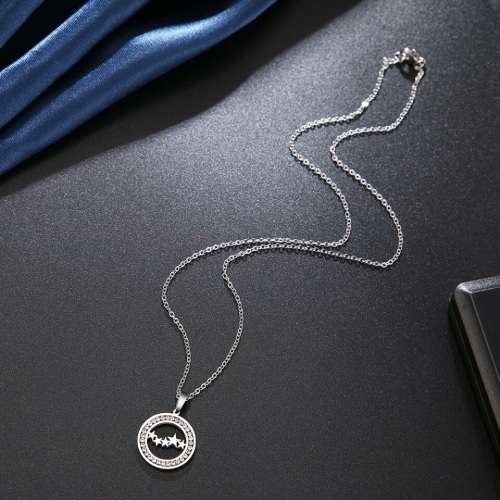 RETAIL PRICE: R 1099 (NEVER FADE) Titanium  "Stars" Necklace 45 cm  (SILVER ONLY)