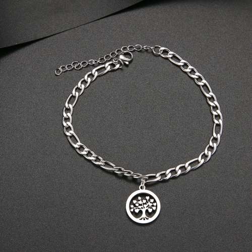 RETAIL PRICE:R1 099 (NEVER FADE) Titanium "Tree Of Life" Bracelet 18 cm (SILVER ONLY)