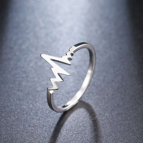 RETAIL PRICE:R 1199 (NEVER FADE) Titanium Heartbeat Ring Size 10 US(GOLD ONLY)
