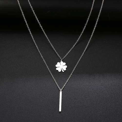Retail Price: R 999 (NEVER FADE) Titanium 4-Leaf Clover Necklace 50 cm + 40 cm (GOLD ONLY)