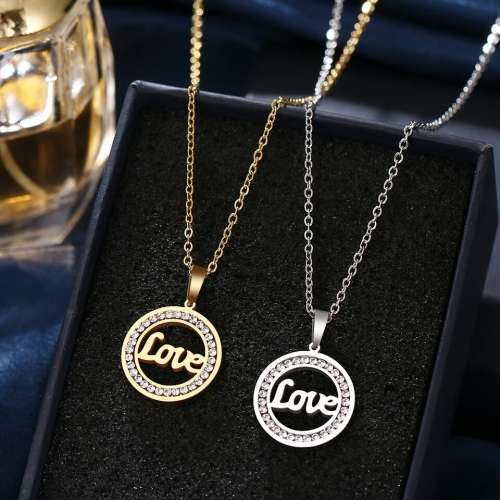 Retail Price:R1 199 (NEVER FADE) Titanium Diamond Love Necklace 45 cm (SILVER ONLY)