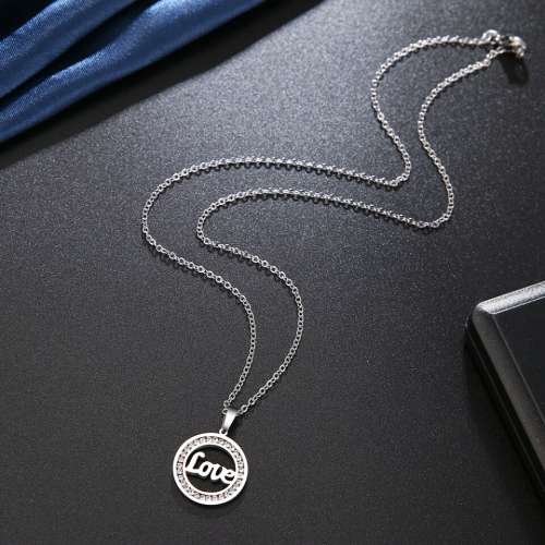 Retail Price:R1 199 (NEVER FADE) Titanium Diamond Love Necklace 45 cm (SILVER ONLY)