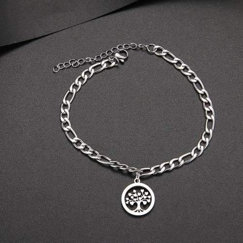 RETAIL PRICE: R 1 099 (NEVER FADE) Titanium "Tree of Heart" Bracelet 18 cm (SILVER ONLY)