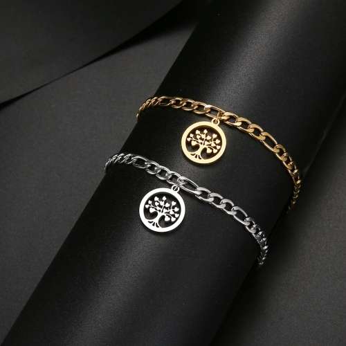 TITANIUM (NEVER FADE) "Tree of Love" Bracelet 18 cm (SILVER ONLY)