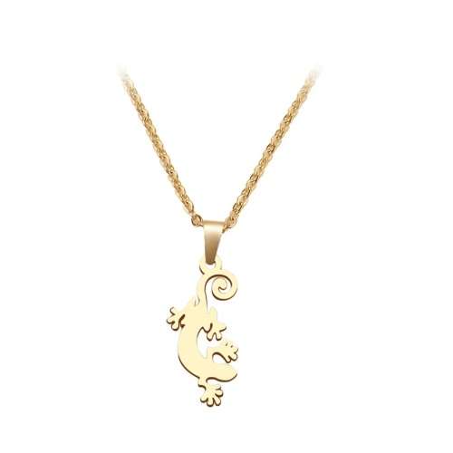 RETAIL PRICE:R 1099 (NEVER FADE) Titanium "Gecko" Necklace 45 cm (GOLD ONLY)