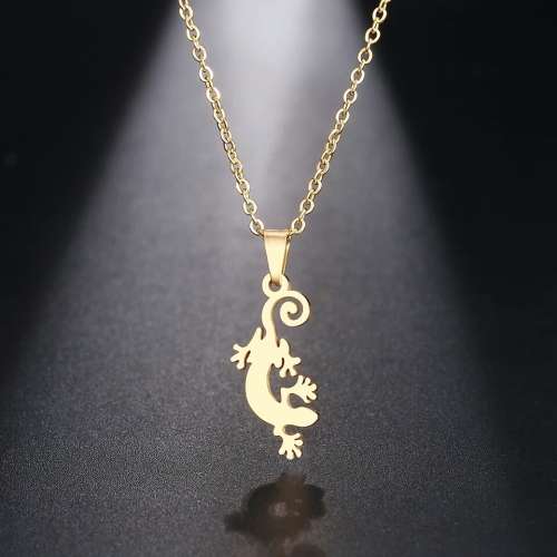 RETAIL PRICE:R 1099 (NEVER FADE) Titanium "Gecko" Necklace 45 cm (GOLD ONLY)