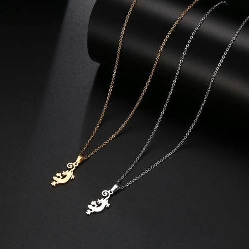 RETAIL PRICE:R 1099 (NEVER FADE) Titanium "Gecko" Necklace 45 cm (GOLD ONLY)